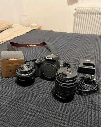 Canon 1300D + 2 Ottiche
