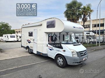 Camper Mansardato 6.50 m 6 posti letto e viaggio