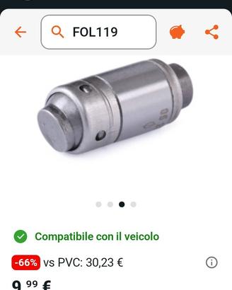 punteria idraulica 11mm per fiat 900 1993 cc.900