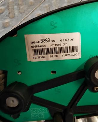 Quadro strumenti PEUGEOT 206 1997cc HDI del 2003