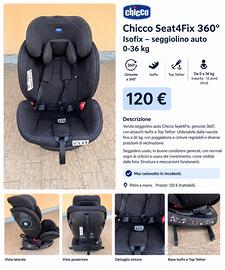 Seggiolino isofix 360
