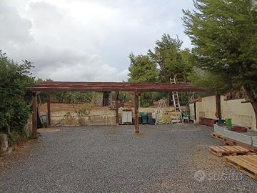 pergola in legno grandi dimensioni