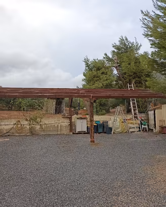 pergola in legno grandi dimensioni