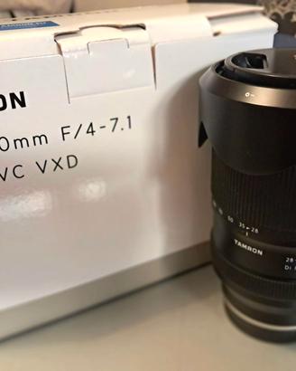 Ottica  Tamron 28-300mm per Sony F/4-7.1 Di III