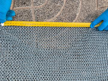 Cotta di maglia medievale in acciaio