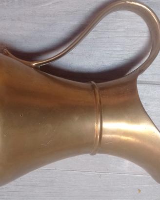 Piatto e Brocca in ottone massiccio vintage 