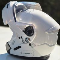 casco modulare bianco