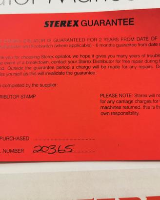 Epilatore  sterex per elettrocoagulazione