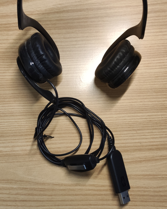 Cuffie HP USB con microfono