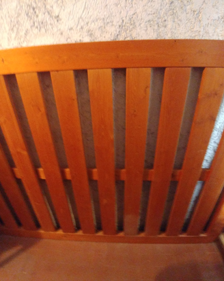 Base letto in legno massello 120cm