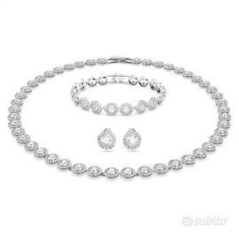 Swarovski 5367853 Set Una Angelic Bianco Rodio