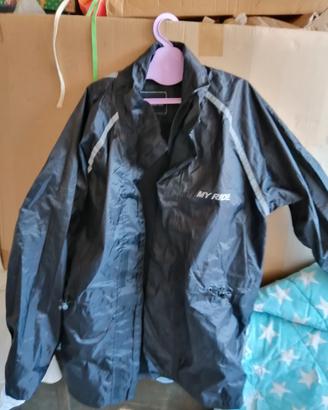 Giacca giubbino antipioggia moto/scooter/bici