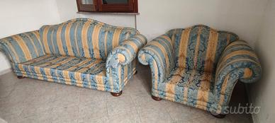 DIVANO VINTAGE DAMASCATO