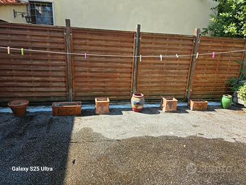 Set di vasi e fioriere in terracotta stile classic