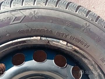 ruote complete fiat panda anno 2017