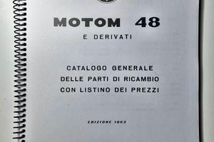 Motom catalogo ricambi 1963