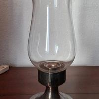Portacandela vintage, placcato argento, epoca 1900
