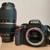 Nikon D5100 e Tamron 70-300mm F4-5.6 +zaino