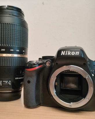 Nikon D5100 e Tamron 70-300mm F4-5.6 +zaino
