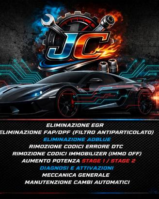 Rimappatura centraline auto/Disattivazione DPF EGR