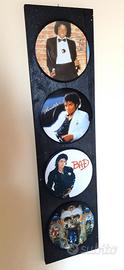 Quadro vinili omaggio a Michael Jackson 