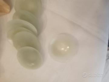 piattini trasparenti vetro opaco leggero cinesi