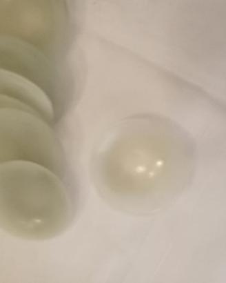 piattini trasparenti vetro opaco leggero cinesi