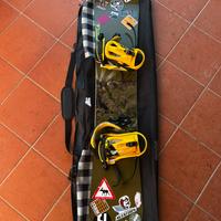 Tavola snowboard e scarponi ELAN, attacchi HEAD