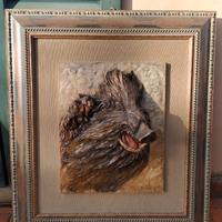 Bassorilievo Ado Santini Cinghiale