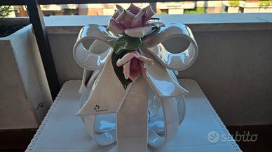 Ceramica Capodimonte Gli Alberelli Nastro+Rose XL