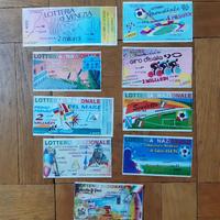 Biglietti lotterie varie blocco di 9