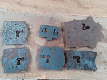 sei serrature per mobili 