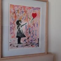 Omaggio a Banksy. Ragazza con palloncino. Euro 50.