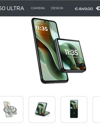 Moto Razr 60 Ultra 16+16Gb 512G Green