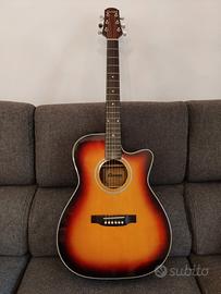chitarra acustica  elettrificata + custodia