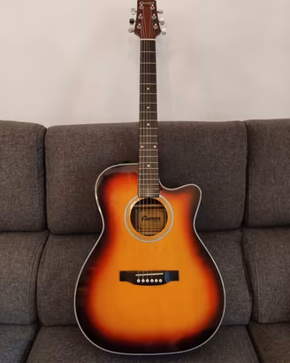 chitarra acustica  elettrificata + custodia