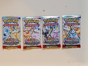 buste Pokémon evoluzioni prismatiche sealed artset