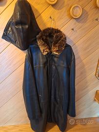 Cappotto in pelle vera