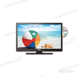 TV LED 19" * DVB-T2 HEVC e DVD nera