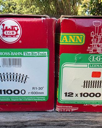 LGB binari rotaie 24 pezzi art. 1000 e 11000