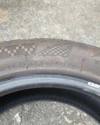 4 Gomme 215/55 R17 98W USATE