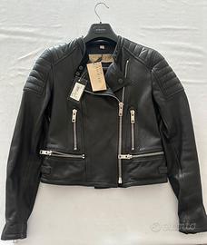 GIACCA DONNA DA MOTOCICLISTA IN PELLE BURBERRY