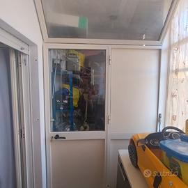 porta più struttura in alluminio 