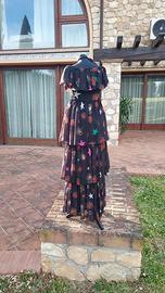 Abito Alberta Tanzini Couture lungo a balze