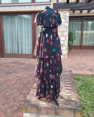 Abito Alberta Tanzini Couture lungo a balze