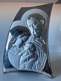 Quadro nativita’ in argento