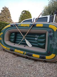 gommone/ canotto verde 