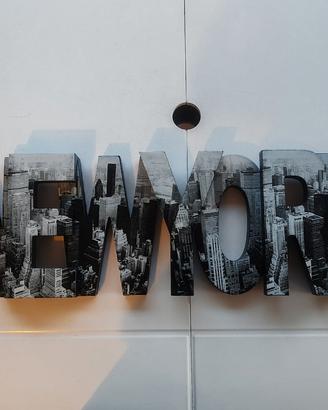 Scritta 3D New York da appendere 