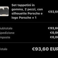 Tappeti gomme Porsche