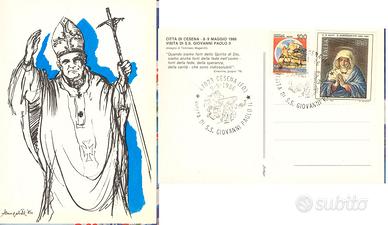 CARTOLINE GIOVANNI PAOLO II a Cesena
